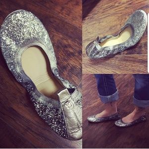 Yosi Samra Glitter Flats
